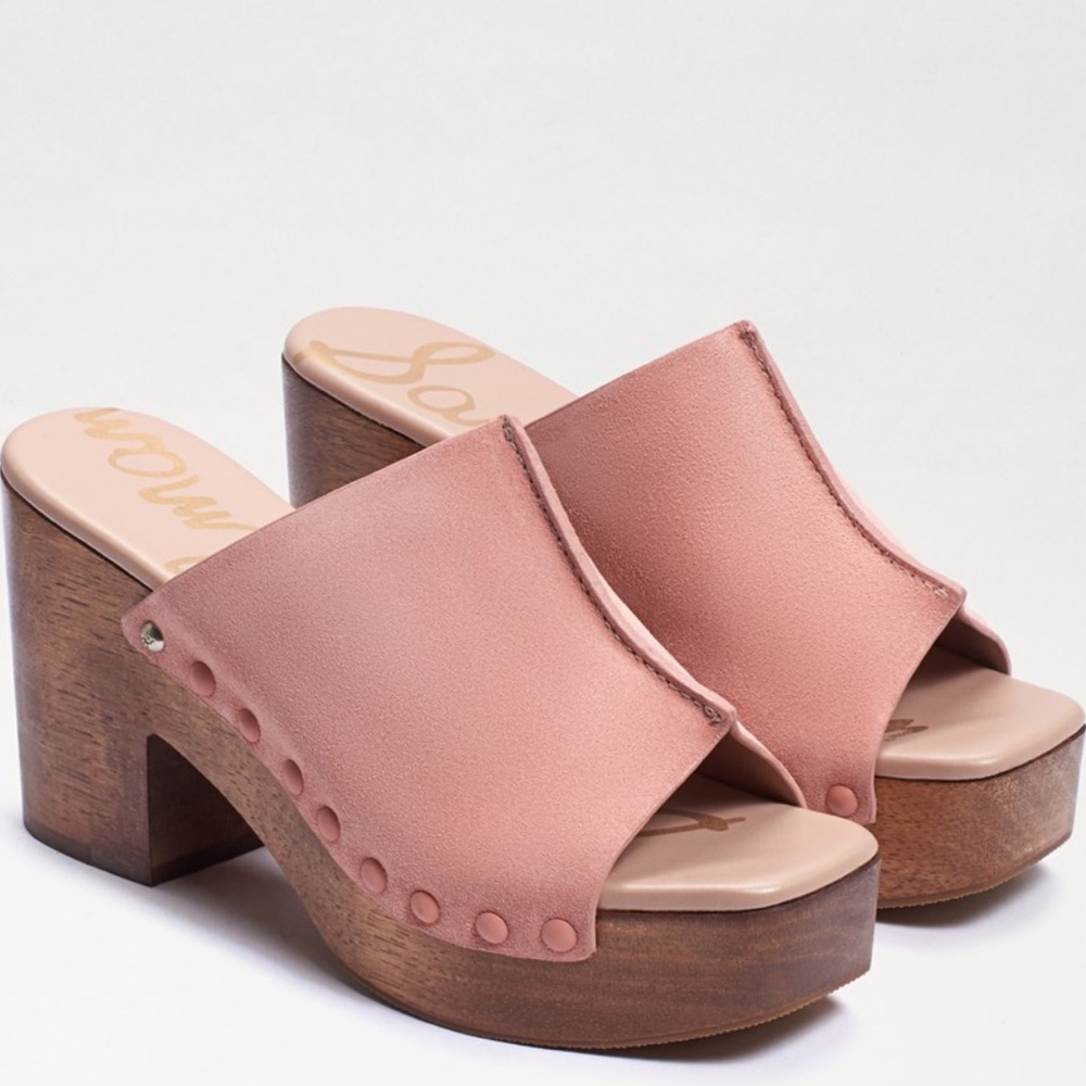 SAM EDELMAN
Josselyn Studded Suede Platform Mules size 9.5 COLOR CANYON CLAY